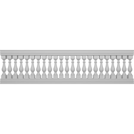 Ekena Millwork Traditional Balustrade Railing Kit Style N (5 7/8" On-Center Spacing to Pass 4" Sphere Code) BALK37X132TRN